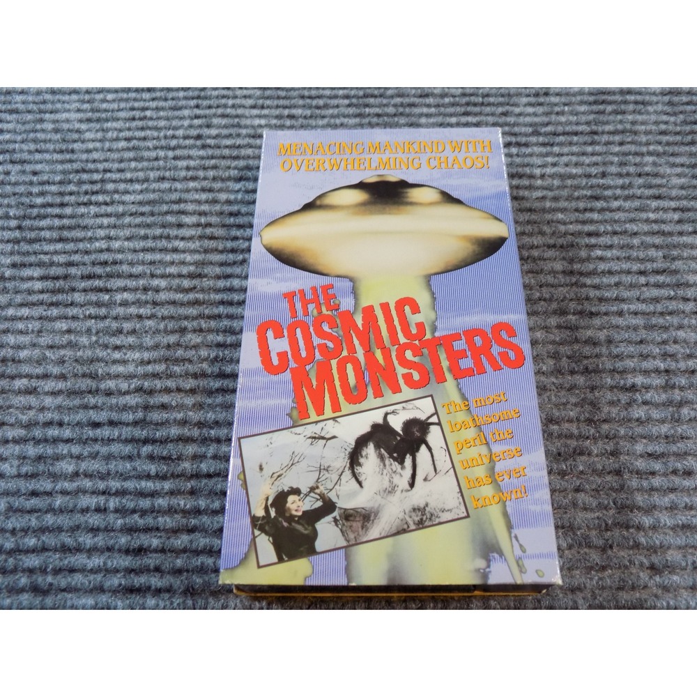 The Cosmic Monsters VHS 1958 Sci-Fi Horror Rhino Home Video‎ Forrest Tucker Rare